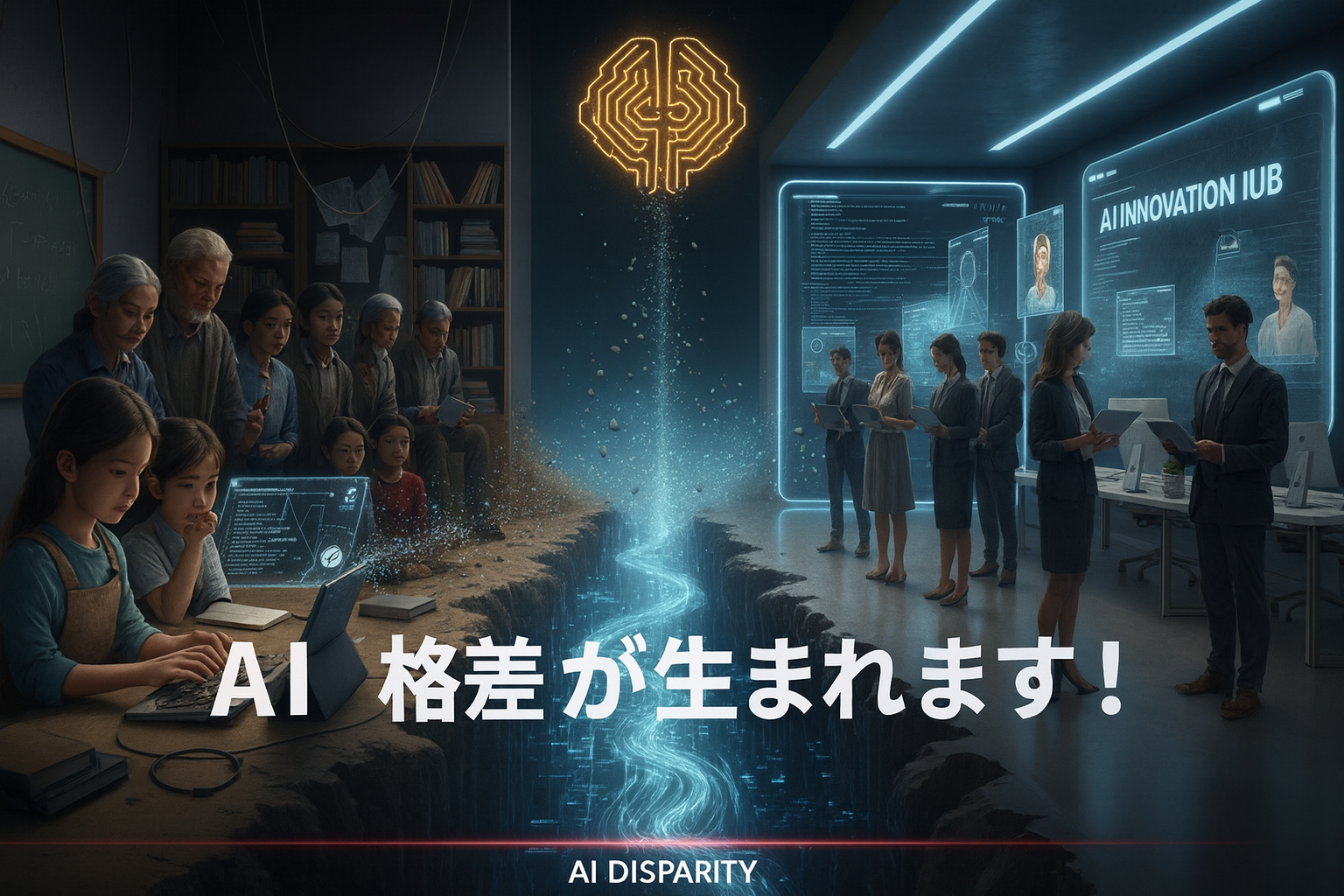 AI格差を示す画像